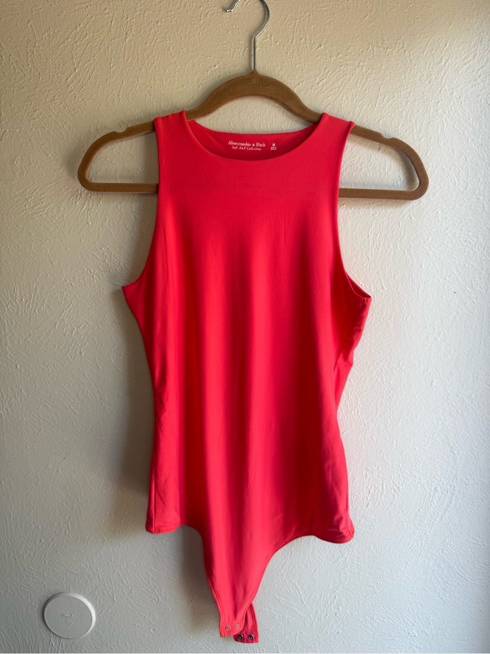 Abercrombie & Fitch Women’s Soft A&F Collection Bodysuit in Poppy Red